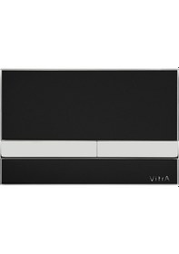 Resim VitrA Select 740-1101 Çift Kademeli Kumanda Paneli. Siyah Cam Kr 