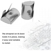 Resim Gajeena M8 Çelik Şrapnel Somunu Blokları - 40 Seri Profil Bağlantı Parçaları, 20 Adet, Dayanıklı Ve Kolay Kurulum 