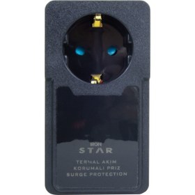 Resim IRONSTAR 10Amper Tekli Termal Akım Korumalı Priz 