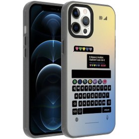 Resim Apple Uyumlu iPhone 12 Pro Max Uyumlu Desenli Dragon Sert Kılıf-klavye - 