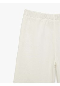 Resim Koton Beli Lastikli Beyaz Kız Bebek Pantolon 6smg40035aw Beyaz 