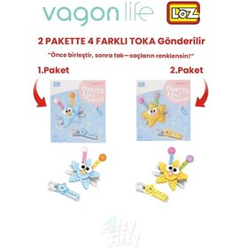 Resim 4'lü Saç Toka Seti Önce Birleştir,sonra Tak 2 Paket 4 Adet Gönderilir Yapı Toka Seti Ff 7115-7116 