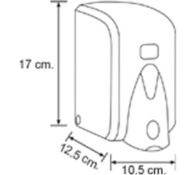 Resim Omnipazar Vialli S5 Sıvı Sabun Dispenseri Aparatı Hazneli Beyaz 500 Ml 