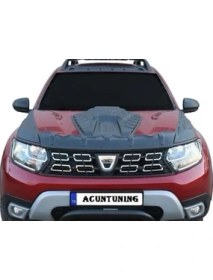 Resim Acun Tuning Acuntuning Dacia Duster Dragon Kaput Koruma ve Rüzgarlık Dodik Seti 4 Parça 2018 ve Sonrası 