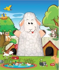 Resim Tox Kuzu Evcil Hayvanlar Keçe El Kukla T320 . Eğitici Oyuncak 