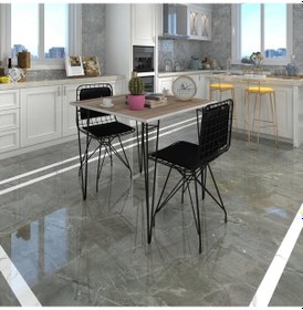 Resim Knsz masa sandalye takımı hem75mazlum crdsyh 070*070 sm 2 sandalye syhsyh sırt minderli 