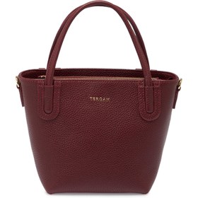 Resim Bordo Deri Kadın El Çantası - S25Y1BC80360-M71 
