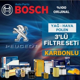 Resim Peugeot 307 1.6 Bosch Filtre Bakım Seti 2000-2009 (495584642) 