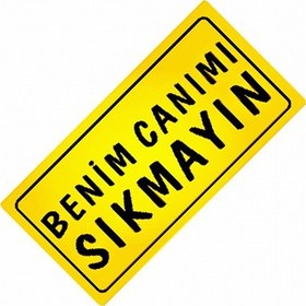 Resim Canımı Sıkmayın Yazılı Sök-tak-pratik Vant Yeni Nesil Dekor Pl 