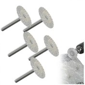 Resim 6 Mm Saplı 40 Mm Elmas Bıçaklı Kesme Diski Tekerleği Fayans, Granit, Mermer Gravür Ve Kesme İçin 5 Adet Sharp 