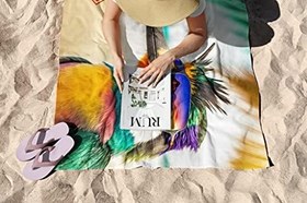 Resim Mikrofiber Teknolojisi ile Üretilen Hafif ve Kum Tutmayan Plaj Havlusu – 75X130 – 90x150 Cm 