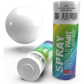 Resim Mxs Sprey Boya 400 Ml Ral9016 Trafik Beyaz 9016 