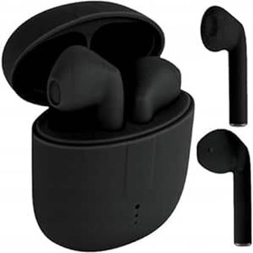 Resim FOREVER Setty kulaklık, kablosuz Bluetooth 5.0 TWS kablosuz kulaklık, kulak içi kulaklık, stereo kulaklık, kablosuz şarj ve taşınabilir şarj kılıfı, Android/iPhone/Samsung/Huawei için, siyah 