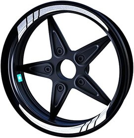 Resim Reflektif Beyaz [Gri] Moto GP İç Jant Şeridi Sticker 