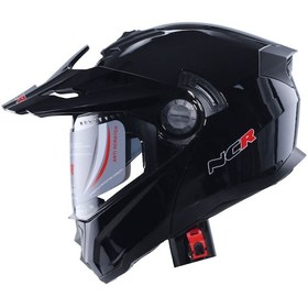 Resim Ncr X-Cross Ece-22.06 Çene Açılır Kask Parlak Siyah 