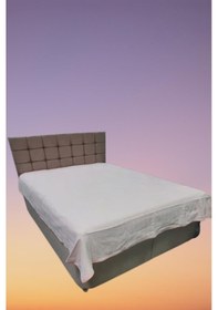 Resim Pike Yazlık Zmrt Somon Çift Dolgun Malzeme V Çizgili Desen Pamukl (410076864) Pembe - Beyaz 