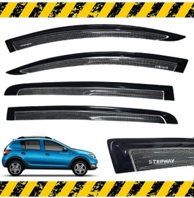 Resim Sandero Stepway Mügen Cam Rüzgarlığı Benekli 2012-2020 Arası 4 Lü N11.16673 