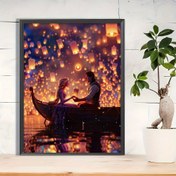 Resim 1 takım Büyük boy elmas boyama Rapunzel Elmas Sanat Boyama Sanatı Seti DIY, başlangıç seviyesinde uygun, 5D tam elmas sanat boyama seti, ev duvar dekorasyonu için uygun, arkadaşların tatil hediyeleri STZSH0331A 