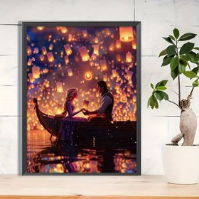 Resim 1 takım Büyük boy elmas boyama Rapunzel Elmas Sanat Boyama Sanatı Seti DIY, başlangıç seviyesinde uygun, 5D tam elmas sanat boyama seti, ev duvar dekorasyonu için uygun, arkadaşların tatil hediyeleri STZSH0331A 