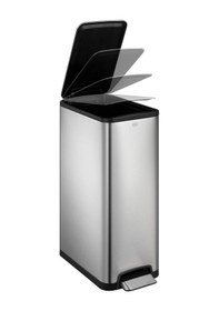 Resim Primanova Ecoslim Paslanmaz Çelik Pedallı Çöp Kovası 30 L D-20534 