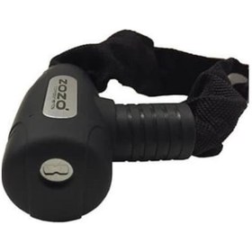 Resim Zozo Bisiklet Zincir Kilit Anahtarlı 120 CM - 4 MM Kalınlık Siyah 