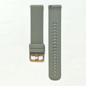 Resim Gaojunshop01 Garmin Venu 3s Vivoactive 4s Samsung Huawei İçin 20mm Gri Silikon Kol Saati Kayışı 