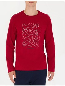 Resim Pierre Cardin 6030 Uzun Kol Erkek Pijama Takımı V1 Bordo 