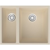 Resim Gradde Gri 1.5 Goz Granıt Eviye 44 x 56 CM Gr5615 