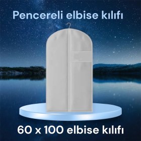 Resim PremiumPort Şeffaf Elbise Kılıfı 60X100, Koruyucu ve Hafif, Egelihome 