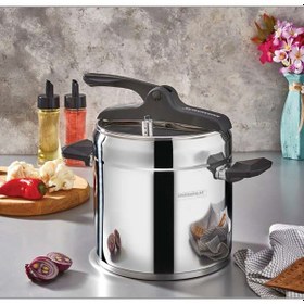 Resim Kahramanlar Tekli Bakalit Saplı Düdüklü Tencere 3,5 Lt. 2150 Siyah 