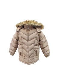 Resim Life For Moda Kız Çocuk İçi Peluş Astarlı Çıkarılabilir Kapüşonlu Su Geçirmez Mont Kaban 3020 Vizon 