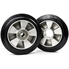 Resim Trx200X50 Alüminyum Üzeri Elastik Kauçuk Transpalet Tekeri 1 Adet 