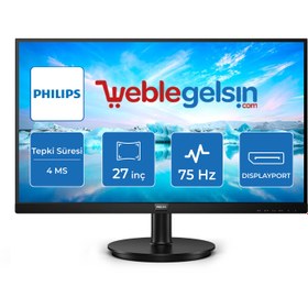 Resim 27 PHILIPS 275V8LA/00 VA QHD 4MS 75 HZ HDMI DP 