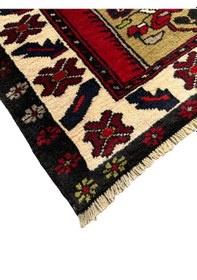 Resim El Dokuma Sıfır Kök Boya Seccade 85x115 Yün Namazlık 