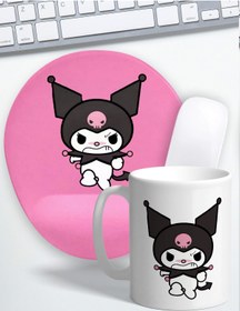 Resim Atölye Çizgi Anime Kuromi Bilek Destekli Mouse Pad Ve Kupa Bardak 