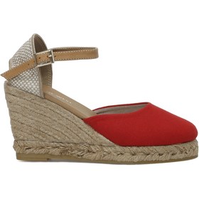 Resim Nine West Epola2 3fx Kırmızı Kadın Dolgu Topuk Sandalet 