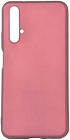 Resim Aksesuarcim Huawei Nova 5T ile Uyumlu Kılıfı Silikon Pastel Renkli Mat Esnek İnce Kapak Prem Mürdüm 