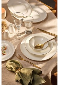 Resim Emsan Alicia 60 Parça Yemek Takımı Yuvarlak Gold 