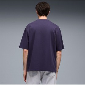 Resim Puma Graphic Erkek Mor T-shirt 634443 