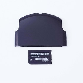 Resim POPKONSOL Psp Slim Kapak Ve Memory Stick Pro Duo Adaptör Mikro Sd Çevirici Psp 2000 3000 Uyumlu 