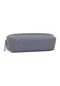 Resim 01106 Gri Krinkıl Kumaş Unisex Tek Bölmeli Suya Dayanıklı Parmak Kalemlik Kalem Kutusu 