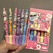 Resim Resmi Lisanslı My Little Pony 6'lı Jel Kalem Seti - Tıkla Mekanizmalı, Siyah Hızlı Kuruyan Mürekkep, 0.5mm İnce Uç, Öğretmenler Günü, Okula Dönüş ve Diğer Özel Günler İçin Mükemmel 