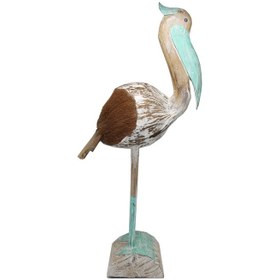 Resim Ahşap Pelikan Figürü Model 1 