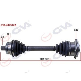 Resim Komple Aks Sag Passat 4 1.9 Tdi 1996-2000 Absli (45Dis) (502Mm) 504651629 