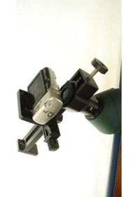 Resim Teleskop Fotoğraf Makinası Bağlantı Aparatı Siyah 