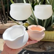 Resim Silikon Reçine Döküm Kalıpları DIY Etli Bitki Saksıları, Mumluklar ve Mücevher Saklama Kapları İçin - Düzensiz Şekilli, Çok Yönlü Epoksi Reçine Sanat Malzemeleri Ev Dekorasyonu ve El Sanatları İçin 