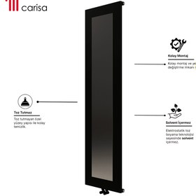 Resim Carisa QUADRO 1800*0470*05/RAL 9005 KUMLU SİYAH/STD.BAĞL.(İKİ YAN ALT-ÜST ÇAPRAZ)/ALM.RADYATÖR - 1800*0470 