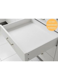 Resim Almital Mobilya Aksesuarlari Almital 48 cm x 5 Metre Beyaz Kabartma Nokta Desenli Çekmece Içi Kaydırmaz Halı , Çekmece Halısı, raf örtüsü 