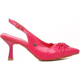 Resim Pierre Cardin Fuşya Kadın Topuklu Ayakkabı Çok Renkli 