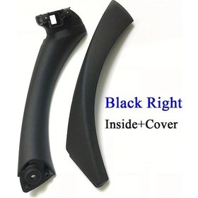 Resim Xuweiwei Carbon Fiber Desenli Bej Siyah Bmw 3 Serisi E90 E91 E92 316 318 320 325 328i 2004-2012 İç Kapı Kolu Kapak Dekorasyon Kit 